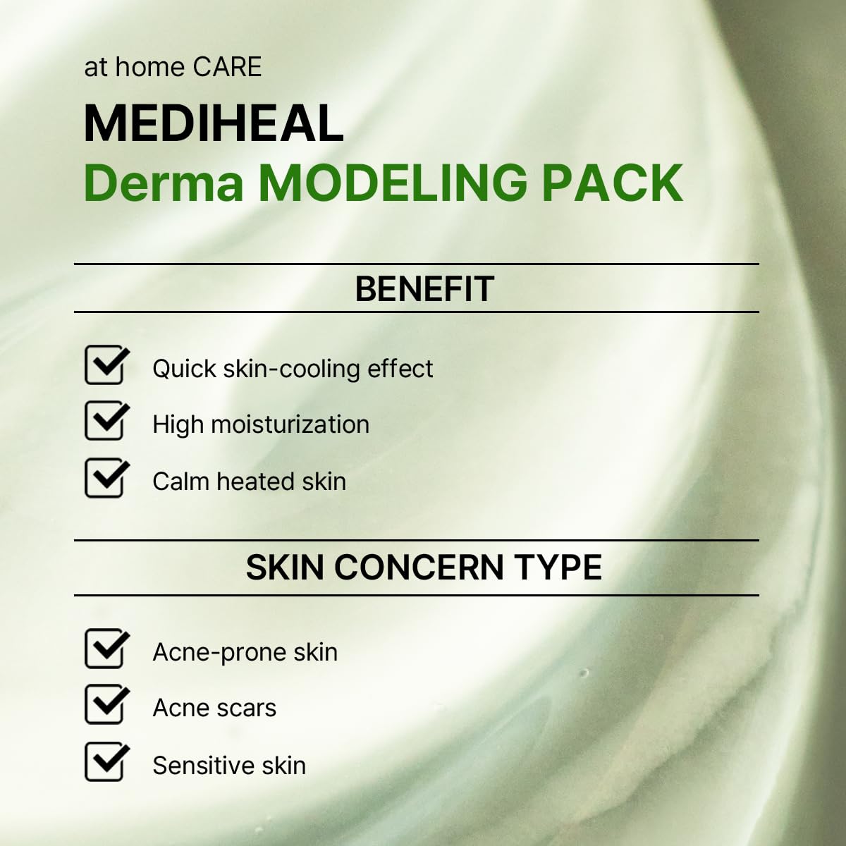 MEDIHEAL mixed jelly texture in bowl showing smooth cooling gel consistency