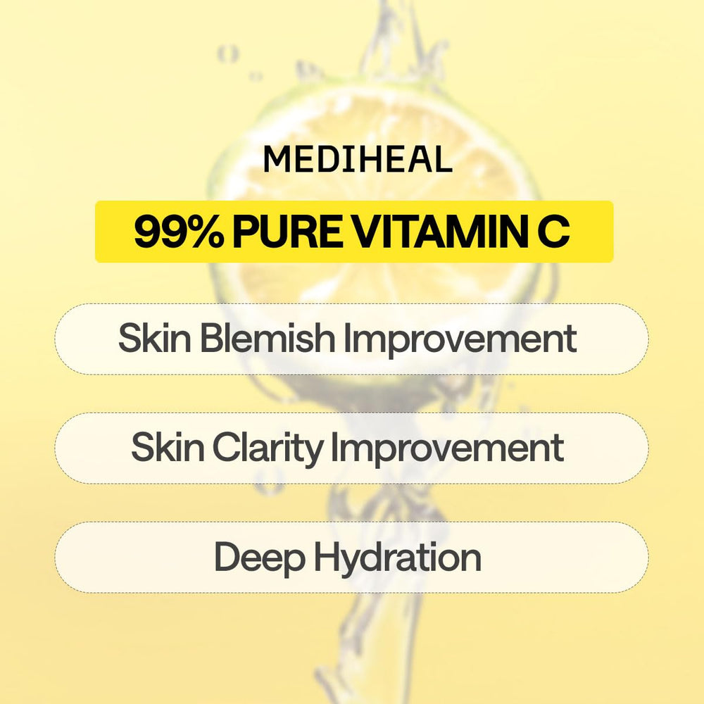 MEDIHEAL essence texture on fingertip showing hydrating, fast-absorbing serum