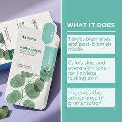MEDIHEAL close-up of mask fabric texture for enhanced essence absorption