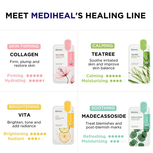 MEDIHEAL close-up of mask serum texture for deep hydration benefit