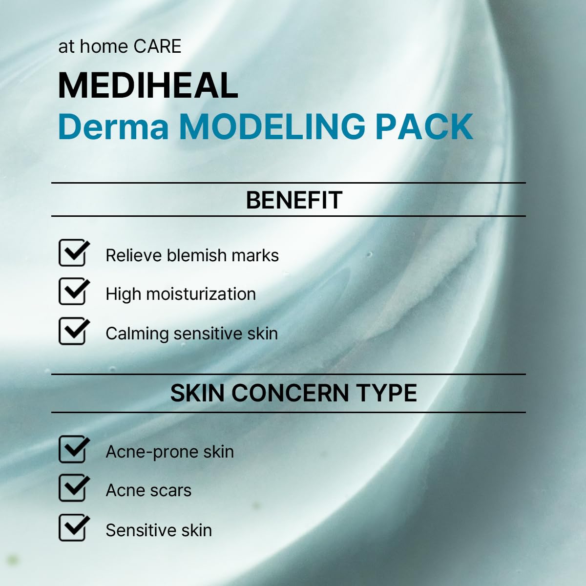 MEDIHEAL mixed icy jelly mask in bowl showing cooling gel consistency benefit