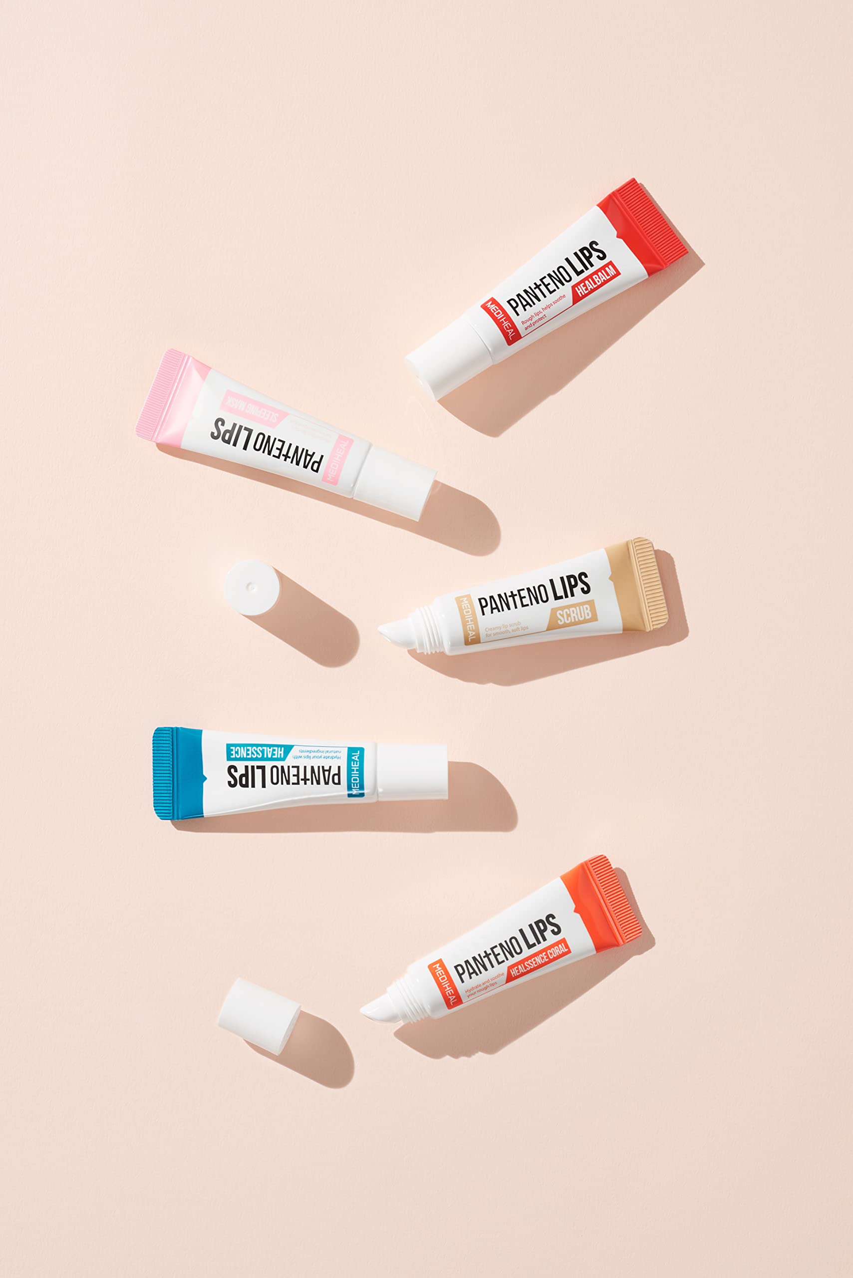 MEDIHEAL packaging label highlighting panthenol, shea butter, and plant oils