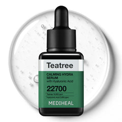 MEDIHEAL front packaging showing calming serum and benefits