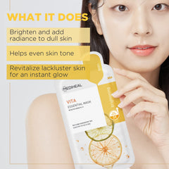MEDIHEAL close-up of biodegradable sheet texture for better absorption