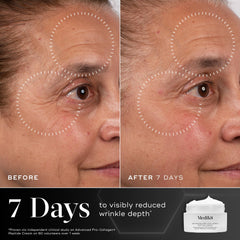 Medik8 pump dispensing cream closeup highlighting controlled application benefit