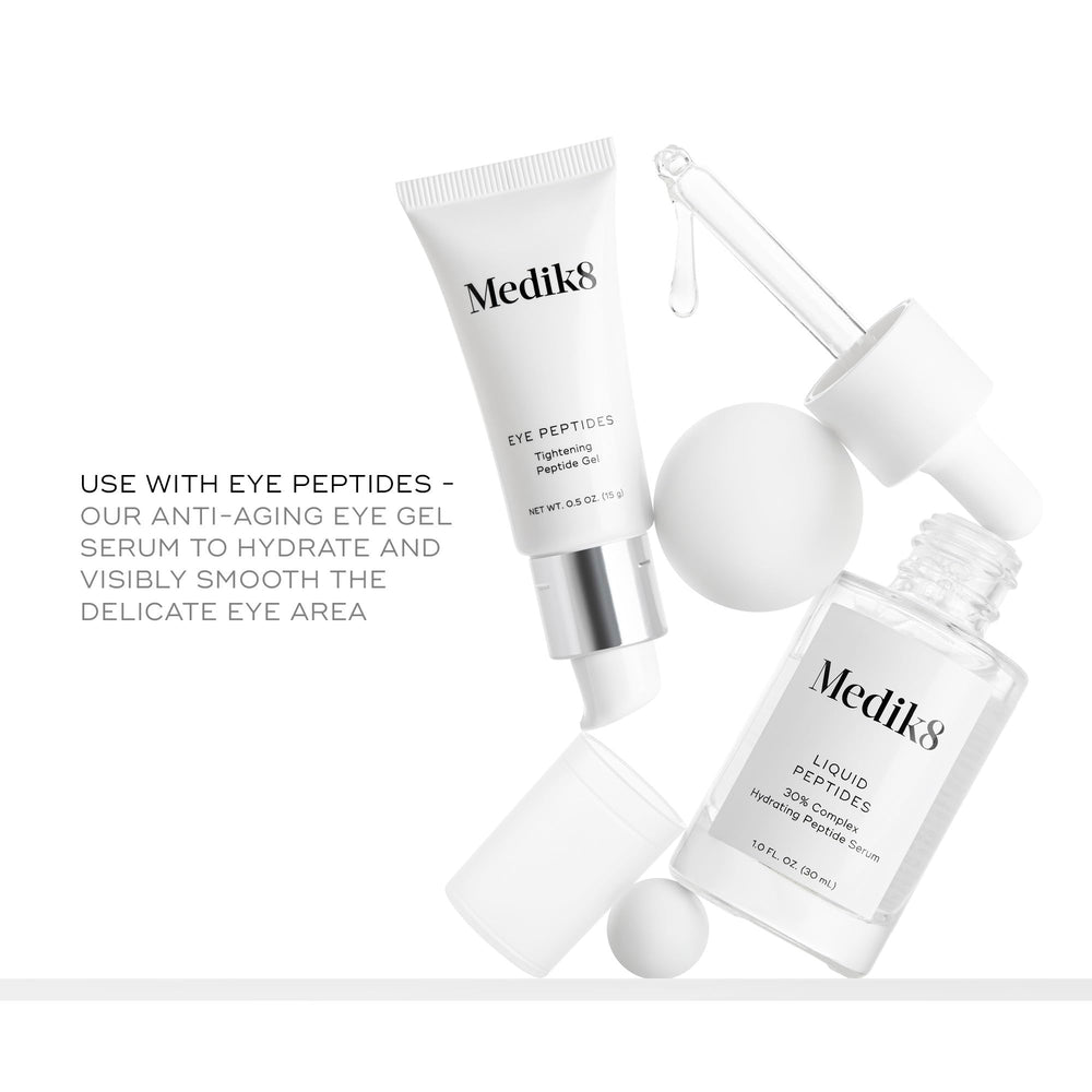 Medik8 serum layered with moisturizer showing compatibility and added hydration