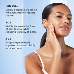 Medik8 serum spread on skin showing blendability benefit: fast absorption