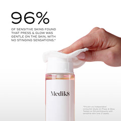 Medik8 tonic texture being poured showing lightweight hydration