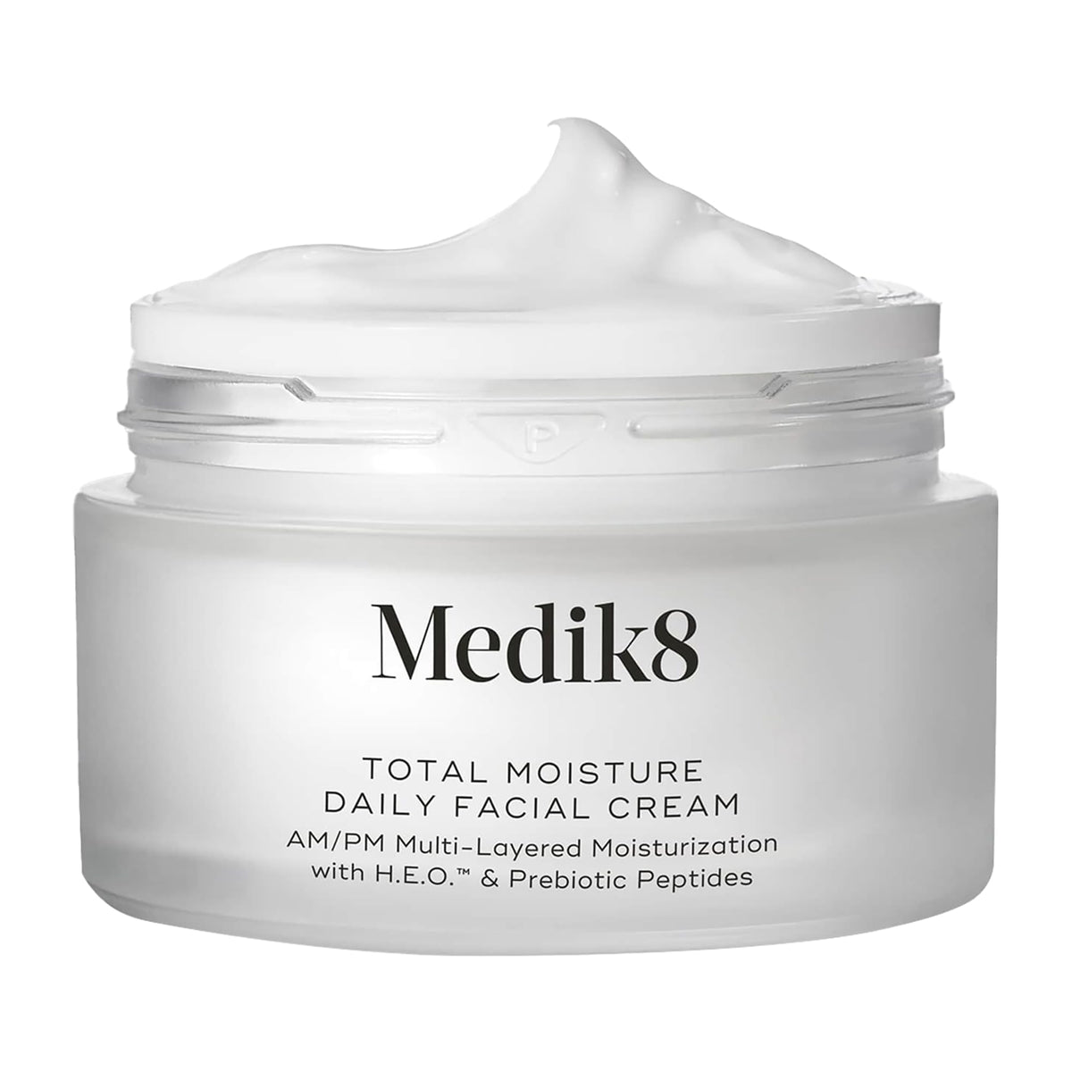 Medik8 jar front view showing clean packaging and hydration benefit