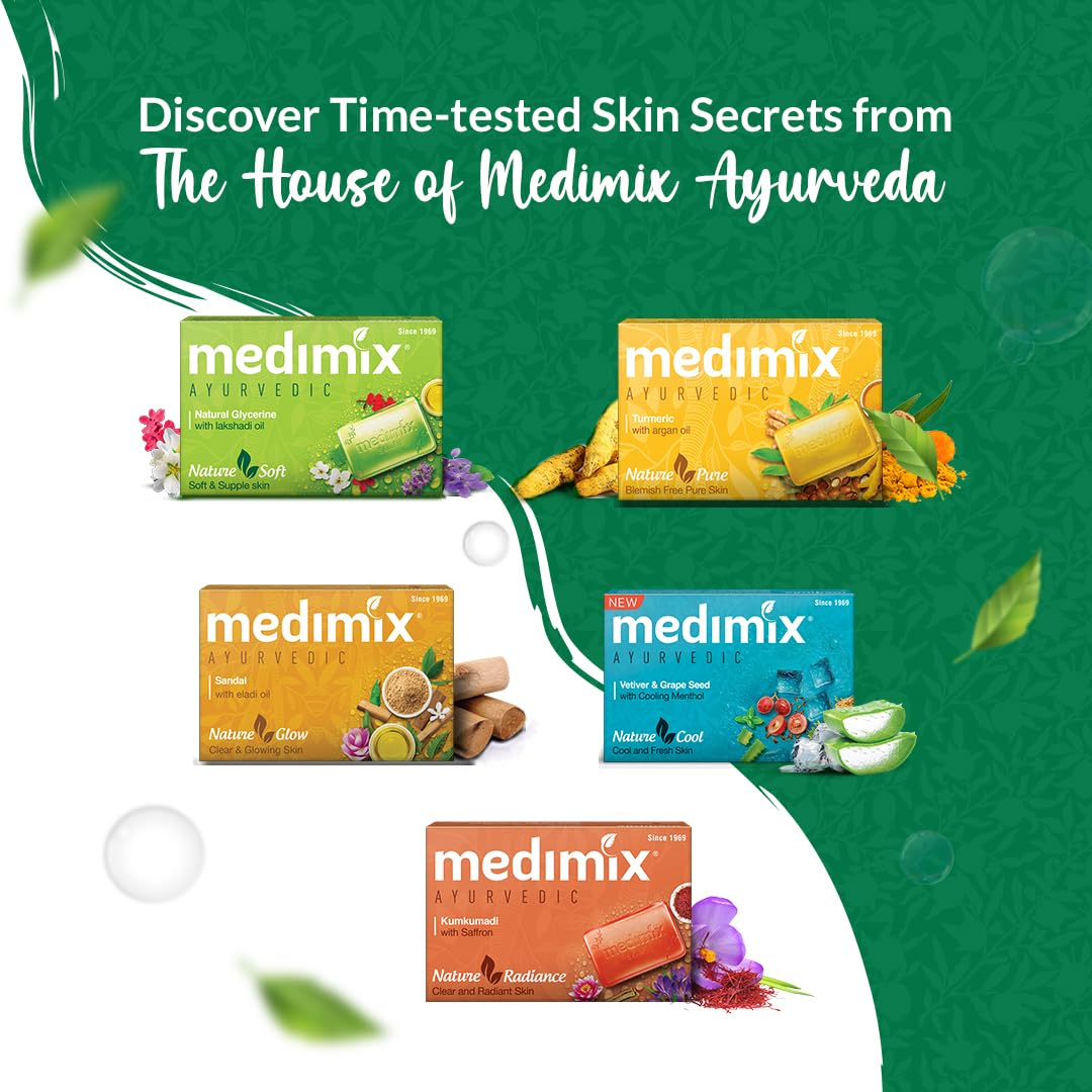 Medimix in bathroom lifestyle setup conveying everyday herbal freshness