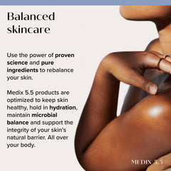 Medix 5.5 applying to face demonstrating smoothing and firming benefit