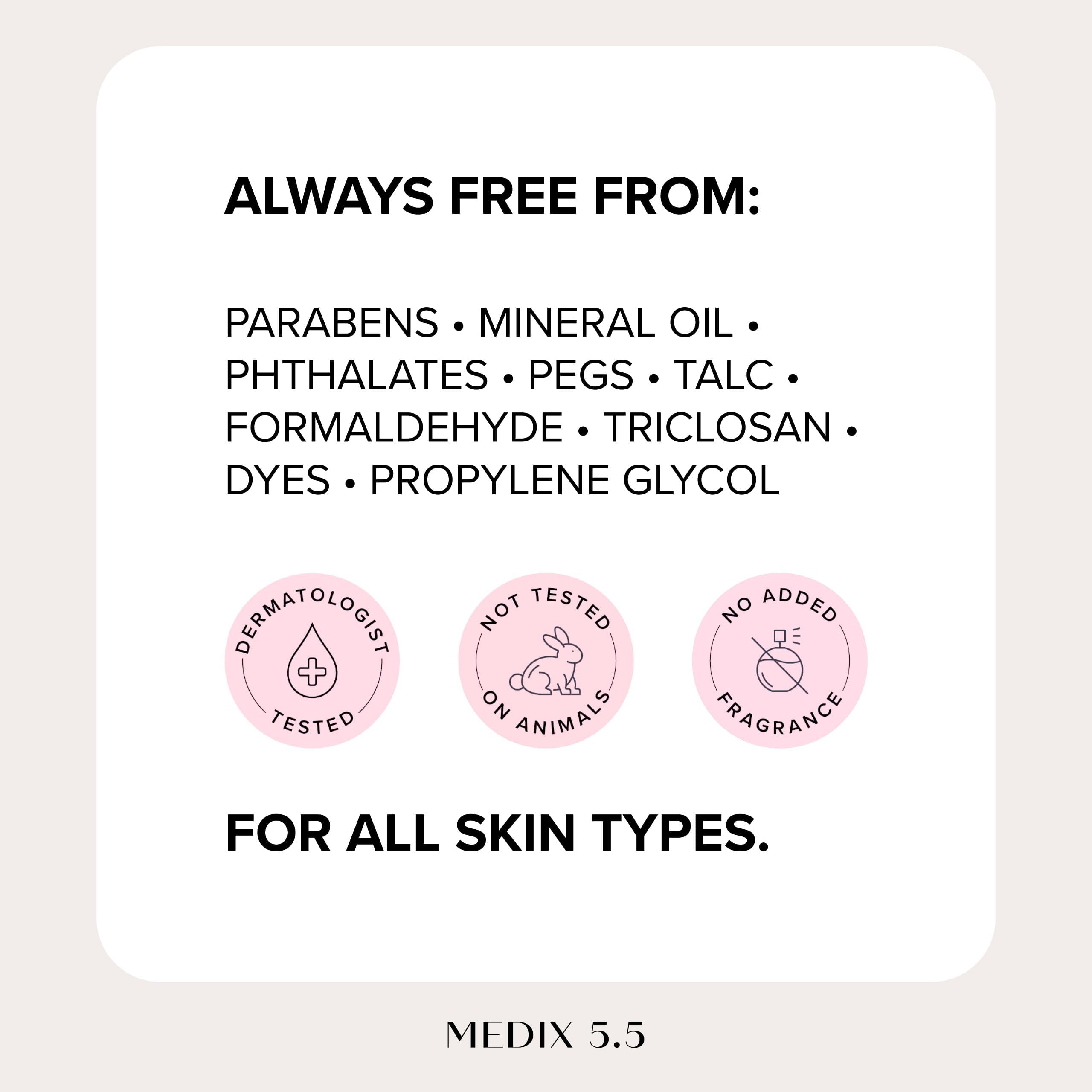 Medix 5.5 applying to thigh showing body use and crepey-skin benefit