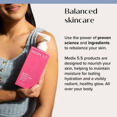 Medix 5.5 flatlay of both items suggesting a complete skincare ritual