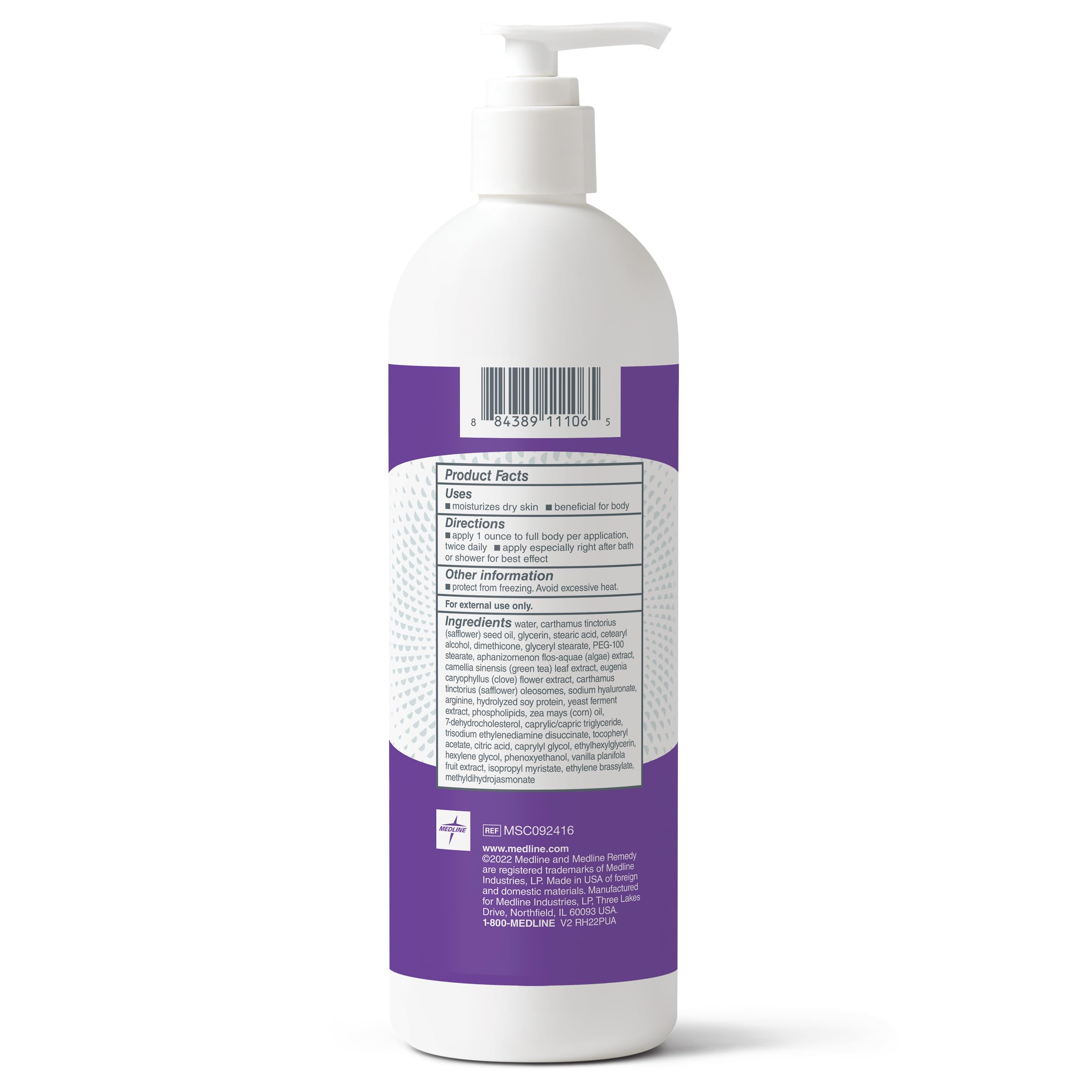 Medline on bathroom counter in lifestyle scene conveying daily routine comfort and hydration