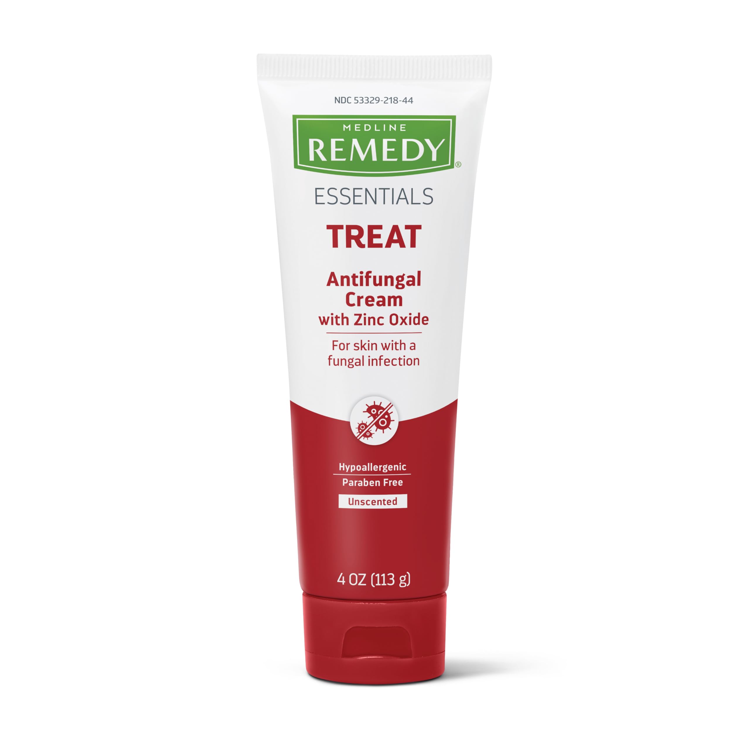 Medline Remedy antifungal cream front packaging showing brand and 4 oz size, aiding identification