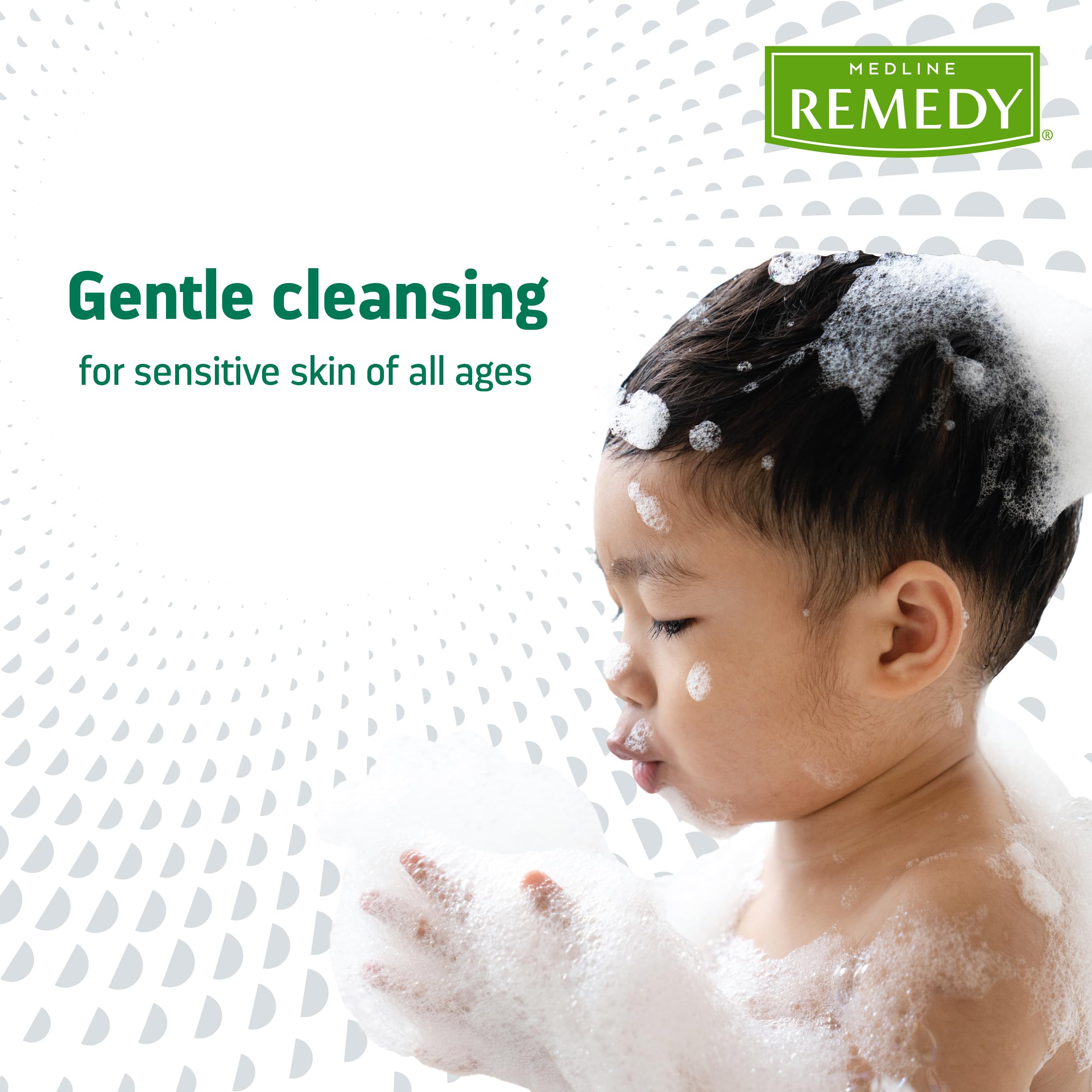 Medline Remedy ingredient label close-up emphasizing dimethicone and nutrient complex benefits
