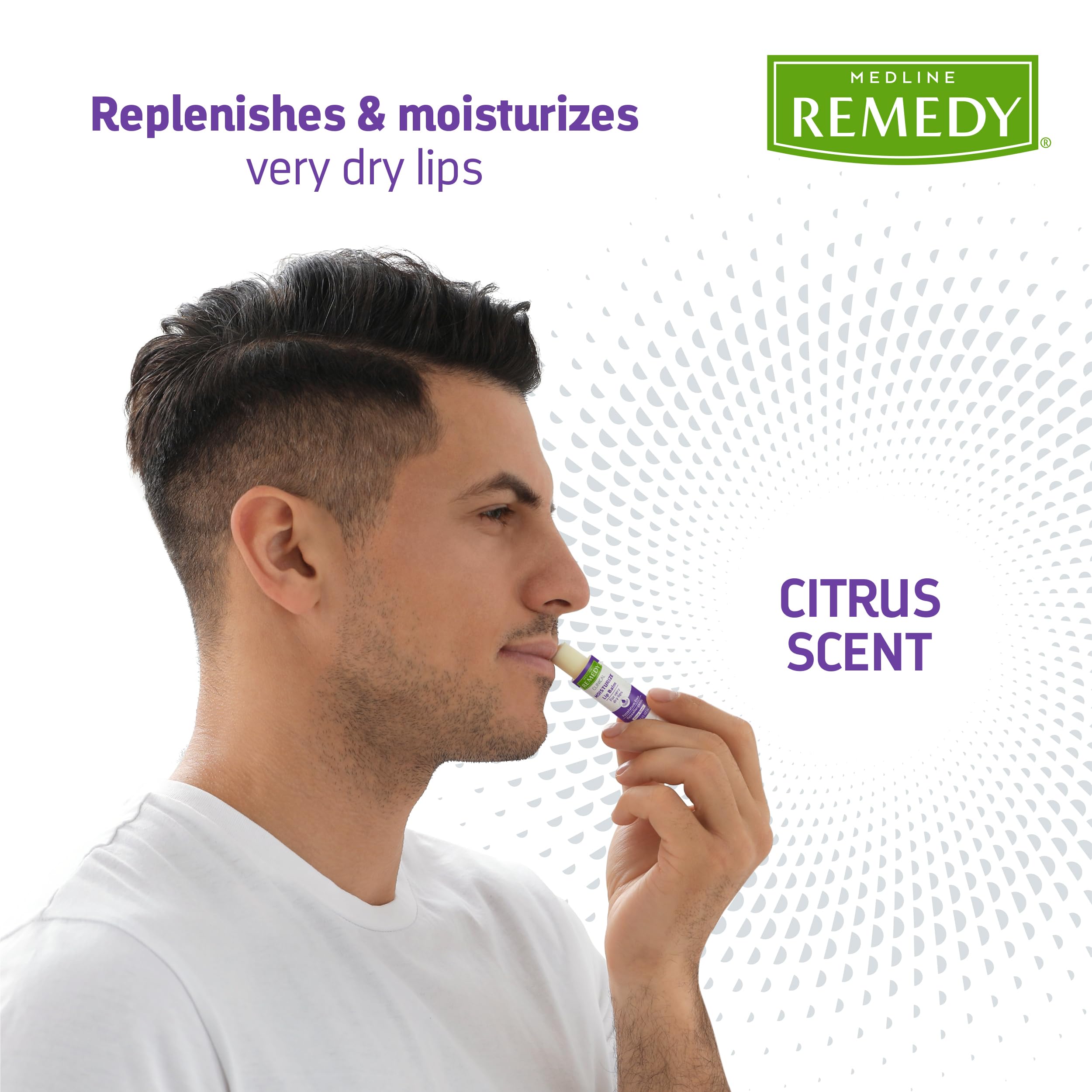 Medline Remedy close-up of balm texture showing smooth finish for long-lasting hydration