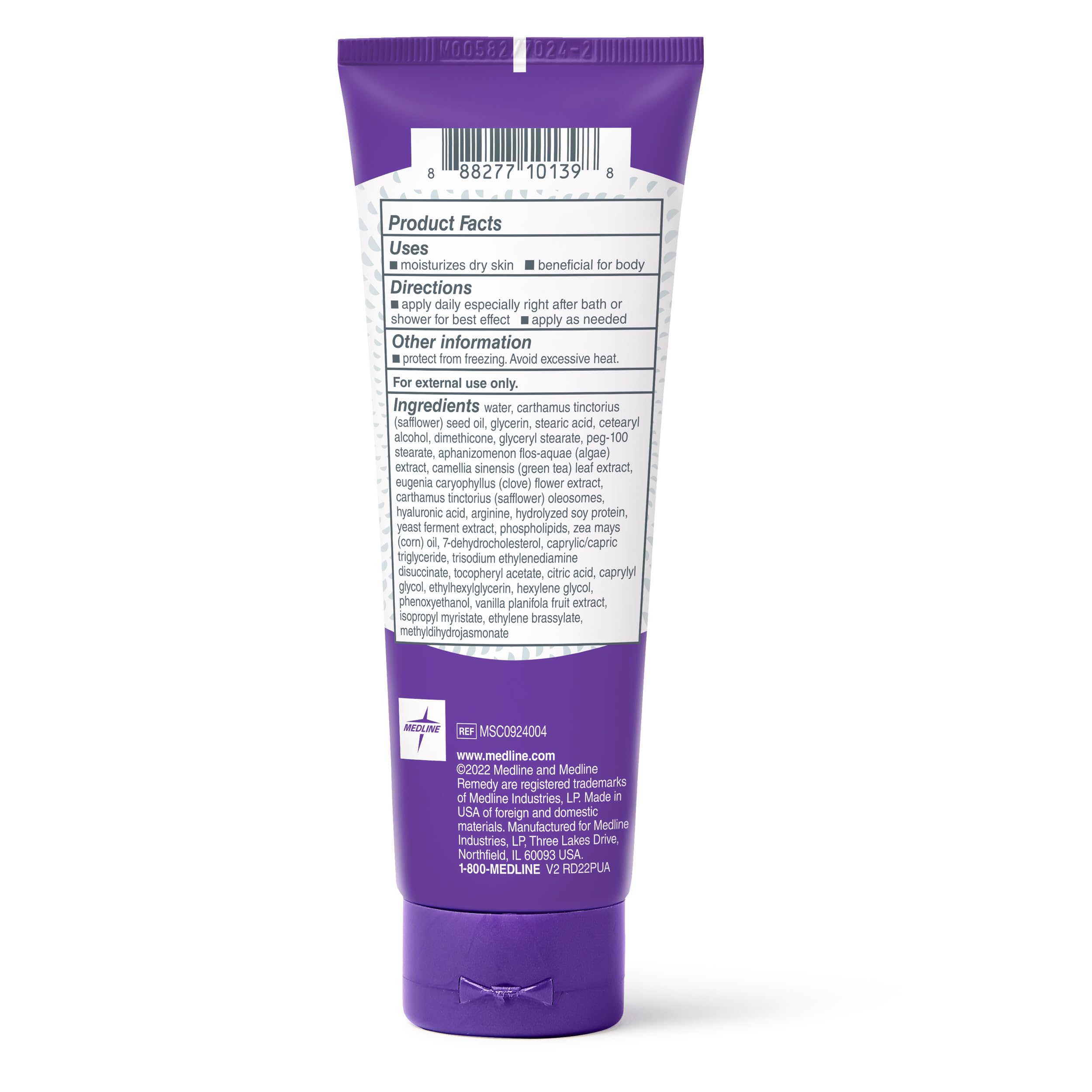 Medline Remedy cream spread on skin close-up showing breathable finish