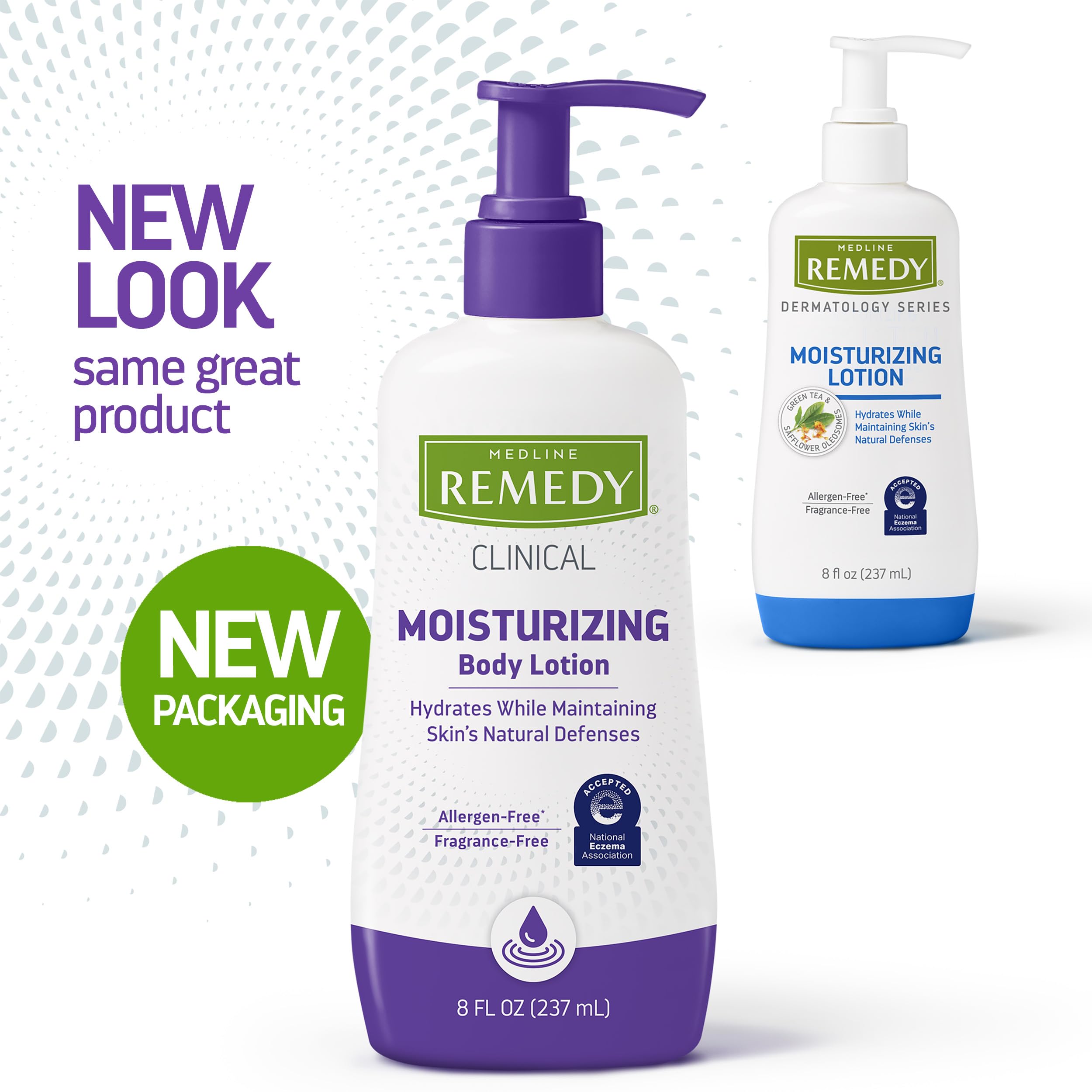 Medline Remedy lotion texture on palm absorbing quickly for non-greasy feel