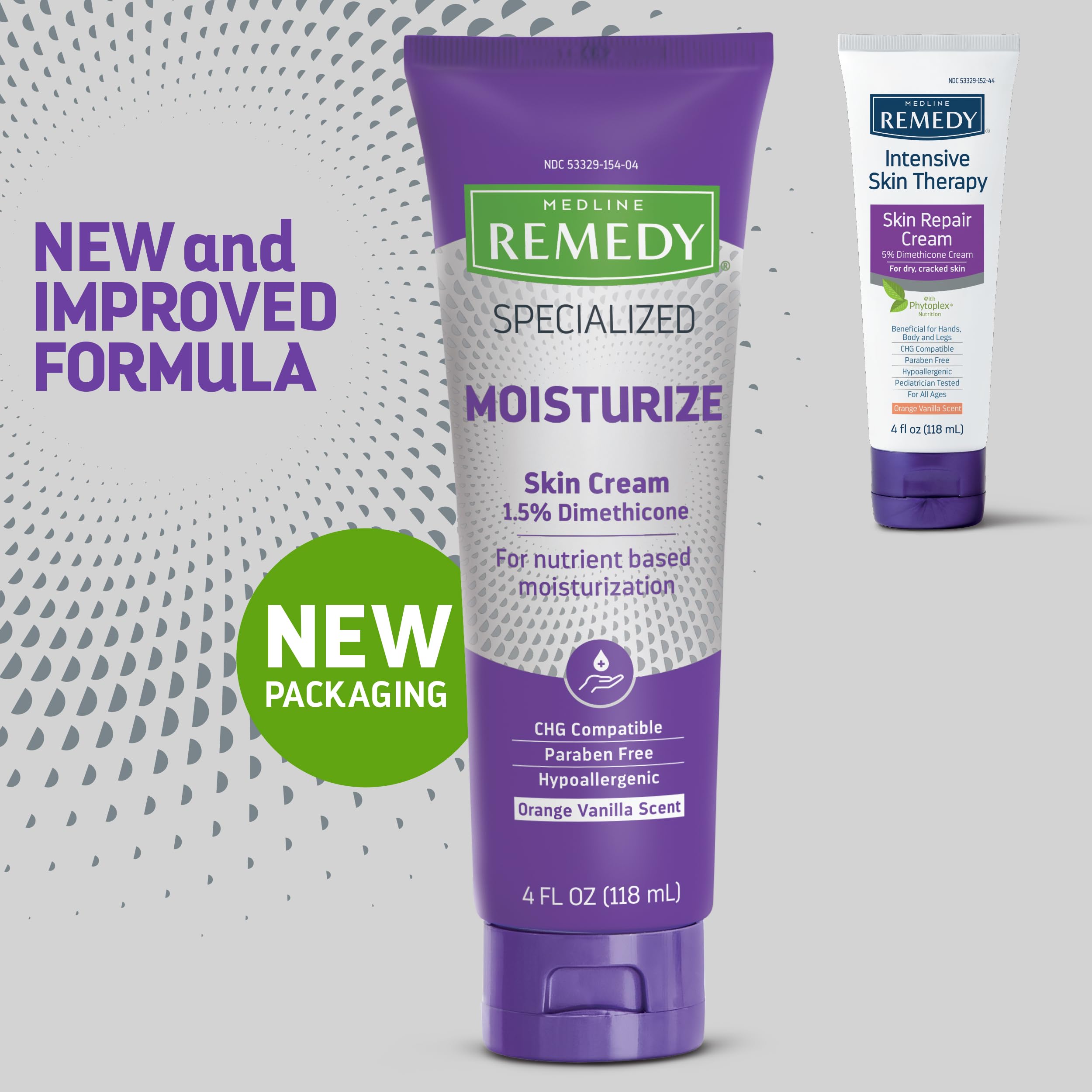 Medline Remedy cream texture close-up highlighting smooth non-greasy finish benefit