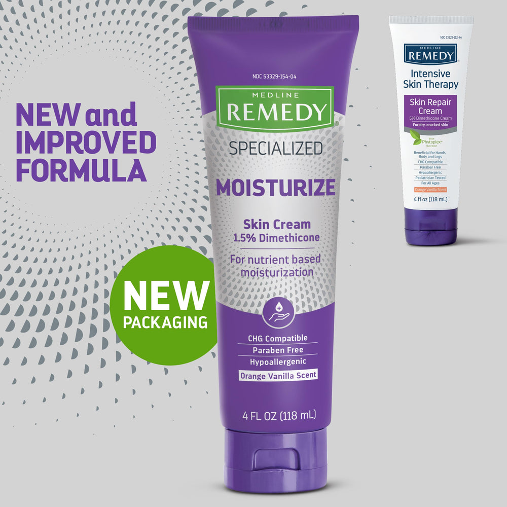 Medline Remedy cream texture close-up highlighting smooth non-greasy finish benefit