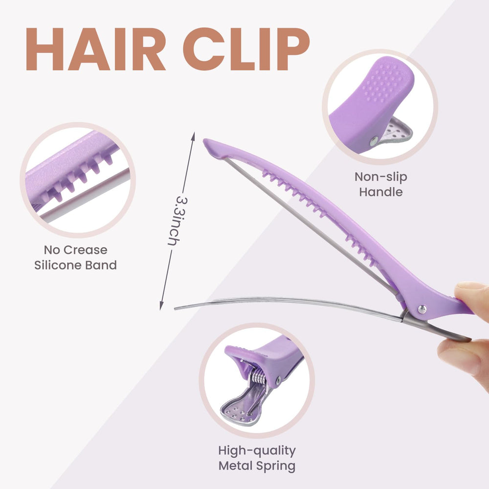Medoca close up of silicone band highlighting gentle non‑slip hold for hair