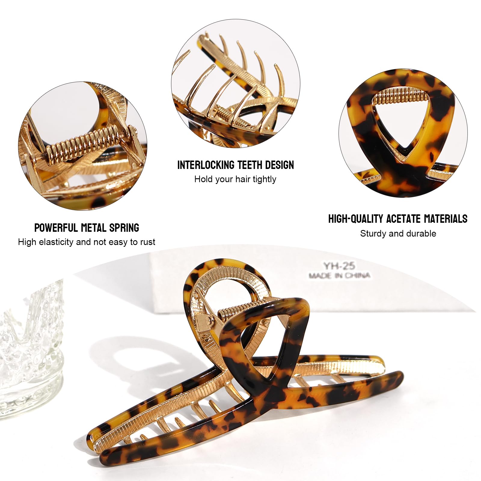 Medoca half-up hairstyle lifestyle shot combining style and secure grip