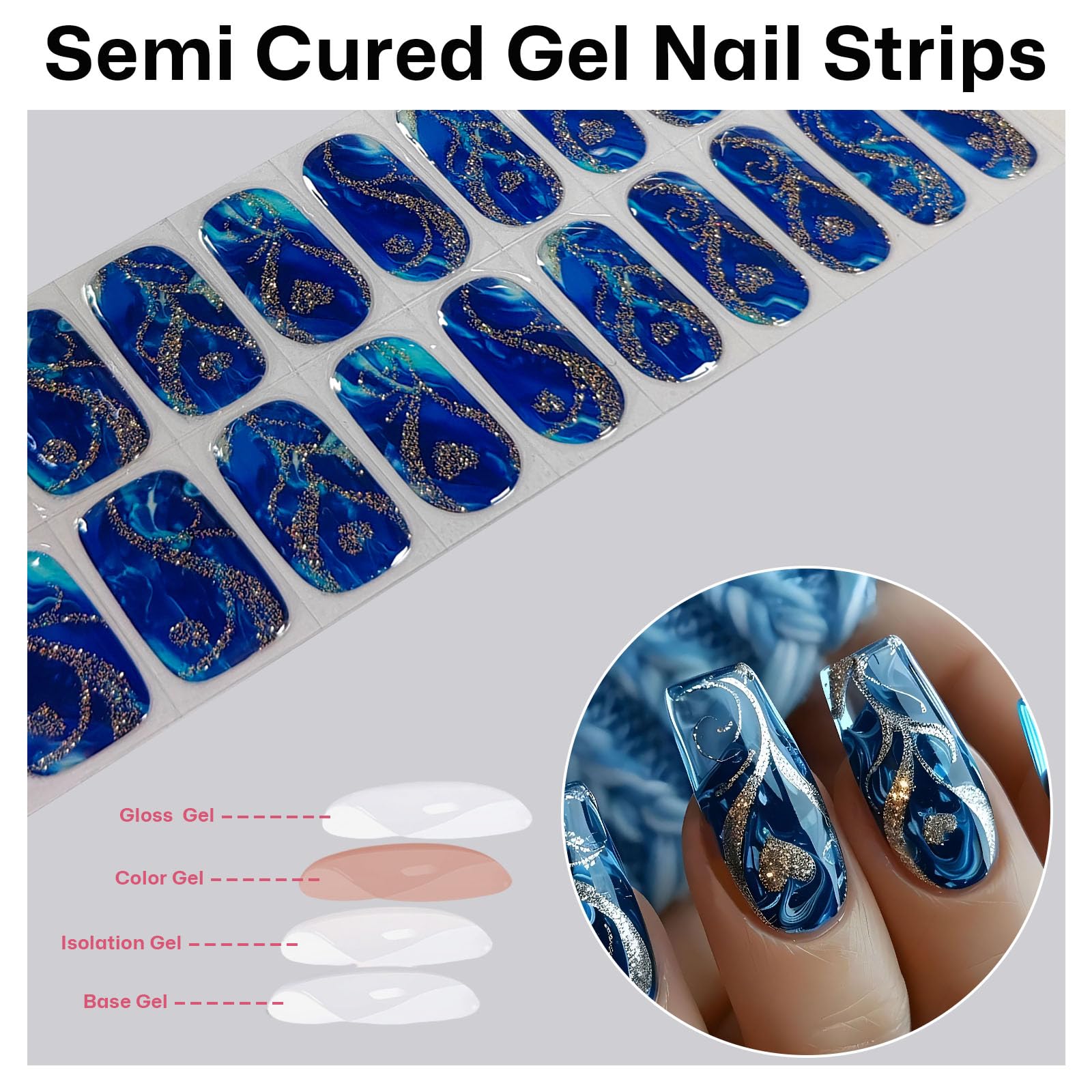 meemooron cured nails with glossy shine, highlights durable salon-like finish
