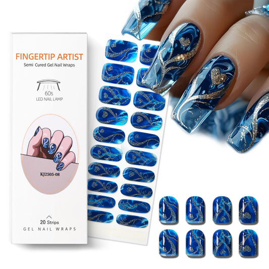 meemooron front packaging showing blue strips and gold hearts, attractive gift presentation