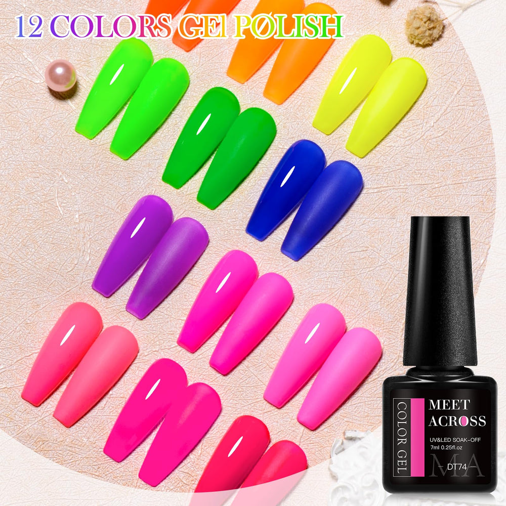 MEET ACROSS bright pink shimmer bottle illustrating bold color payoff