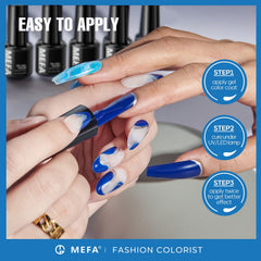 MEFA brush stroke texture detail portraying smooth, bubble-free application