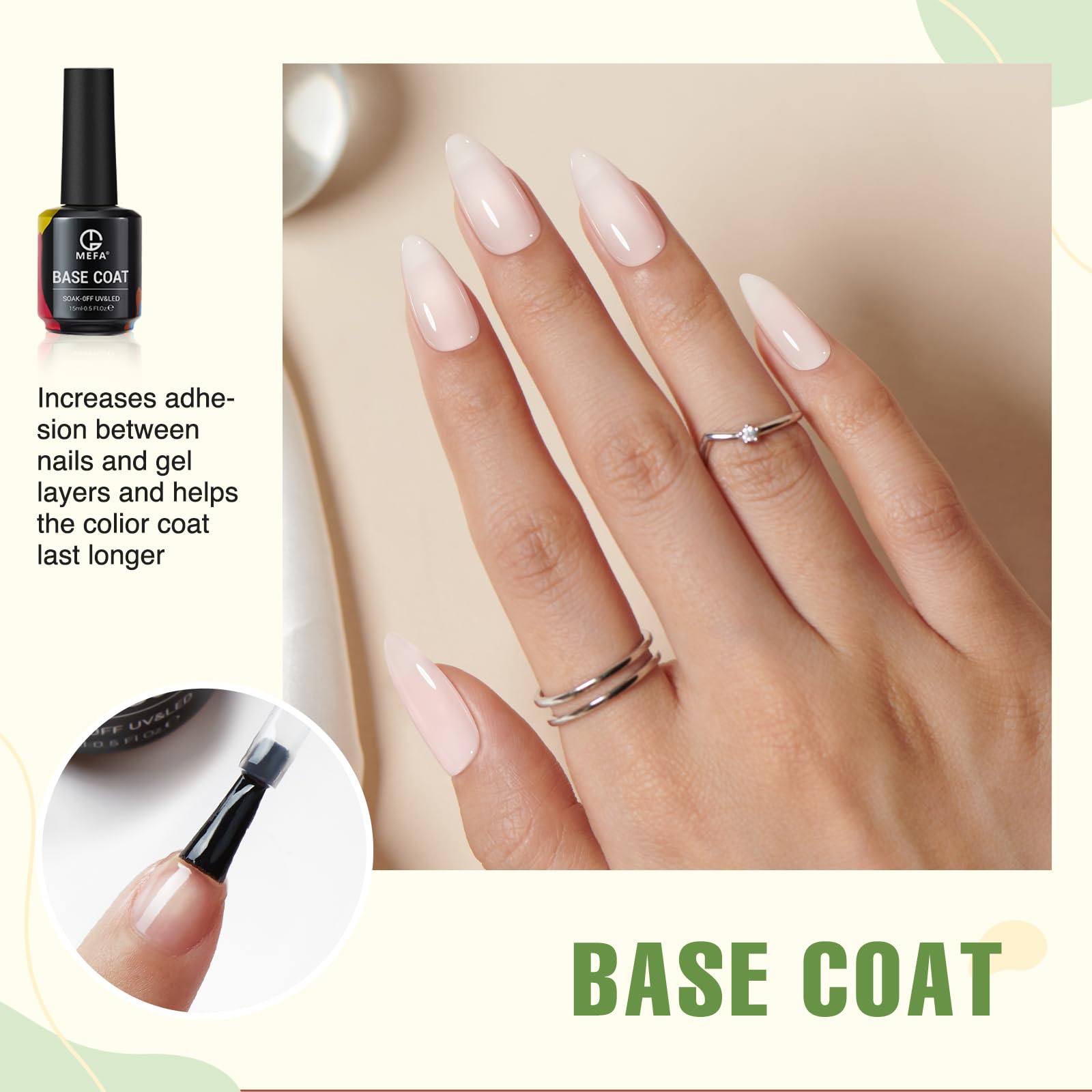MEFA close-up brush stroke showing smooth application benefit