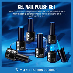 MEFA salon-style finished nails in use showing long-wear glossy shine