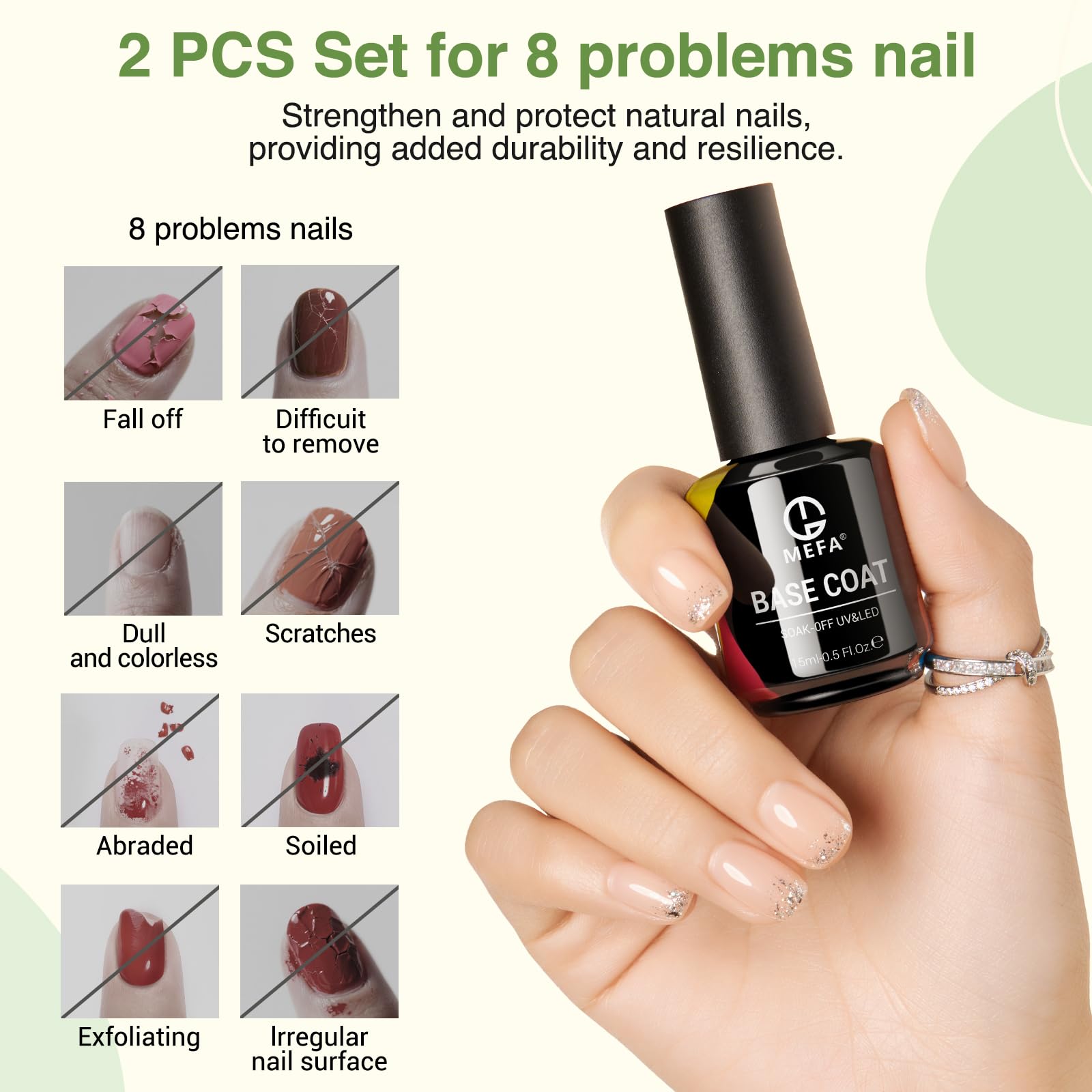 MEFA bottles next to ruler showing 15ml size and portability