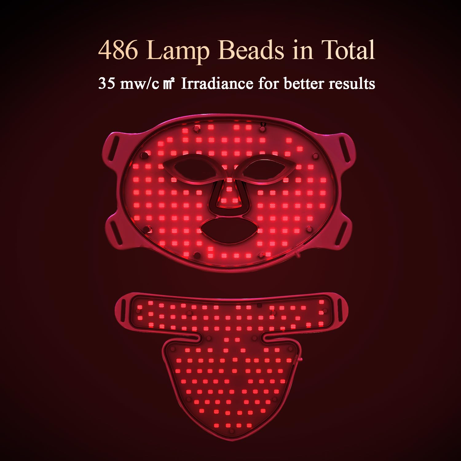 MEGELIN close-up of LED beads highlighting precise wavelength coverage benefit