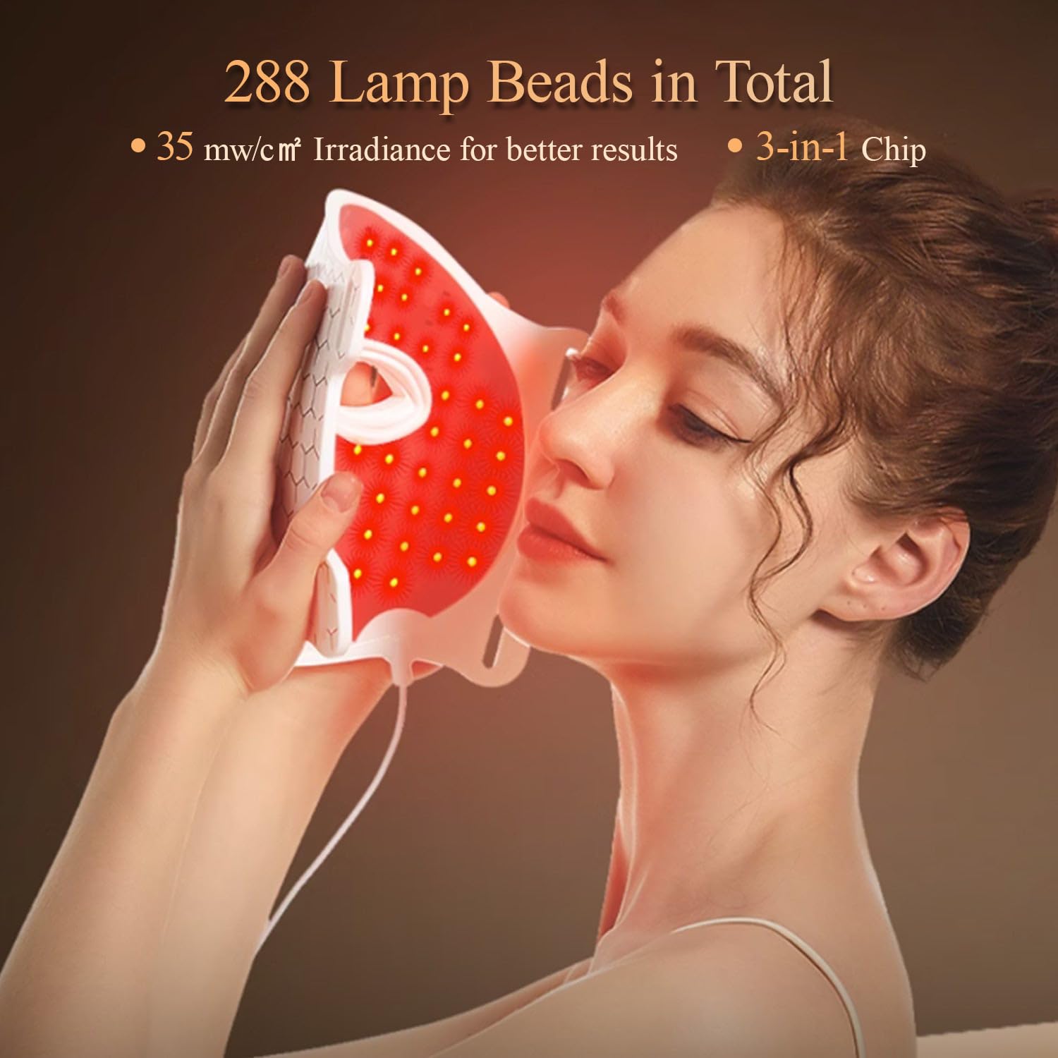 MEGELIN close-up of 288 LEDs highlighting even light distribution benefit
