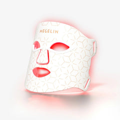 MEGELIN mask front view showing full-face LED coverage and comfortable fit
