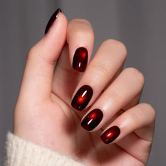 MEGIOR multiple nail swatches fanned to show color shifts and finishes for choice