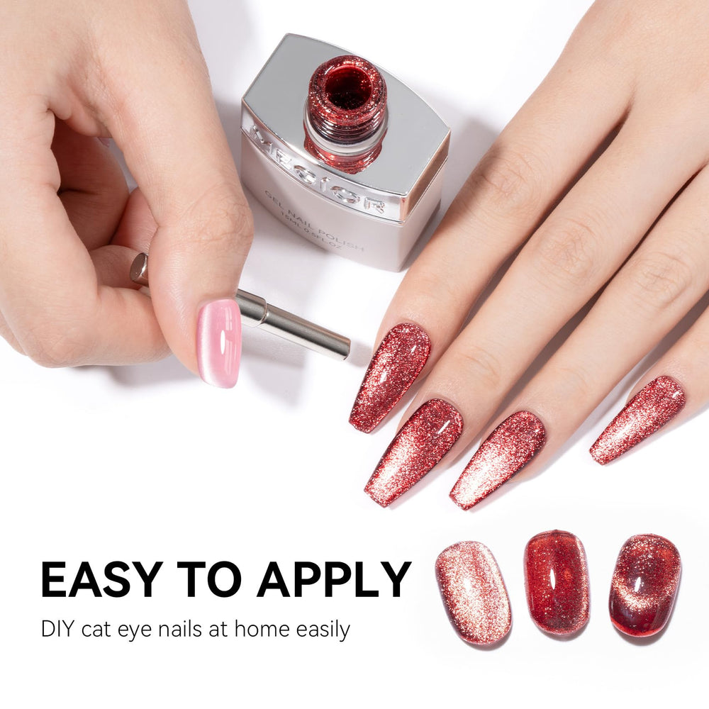 MEGIOR salon-style manicure lifestyle shot showing professional results