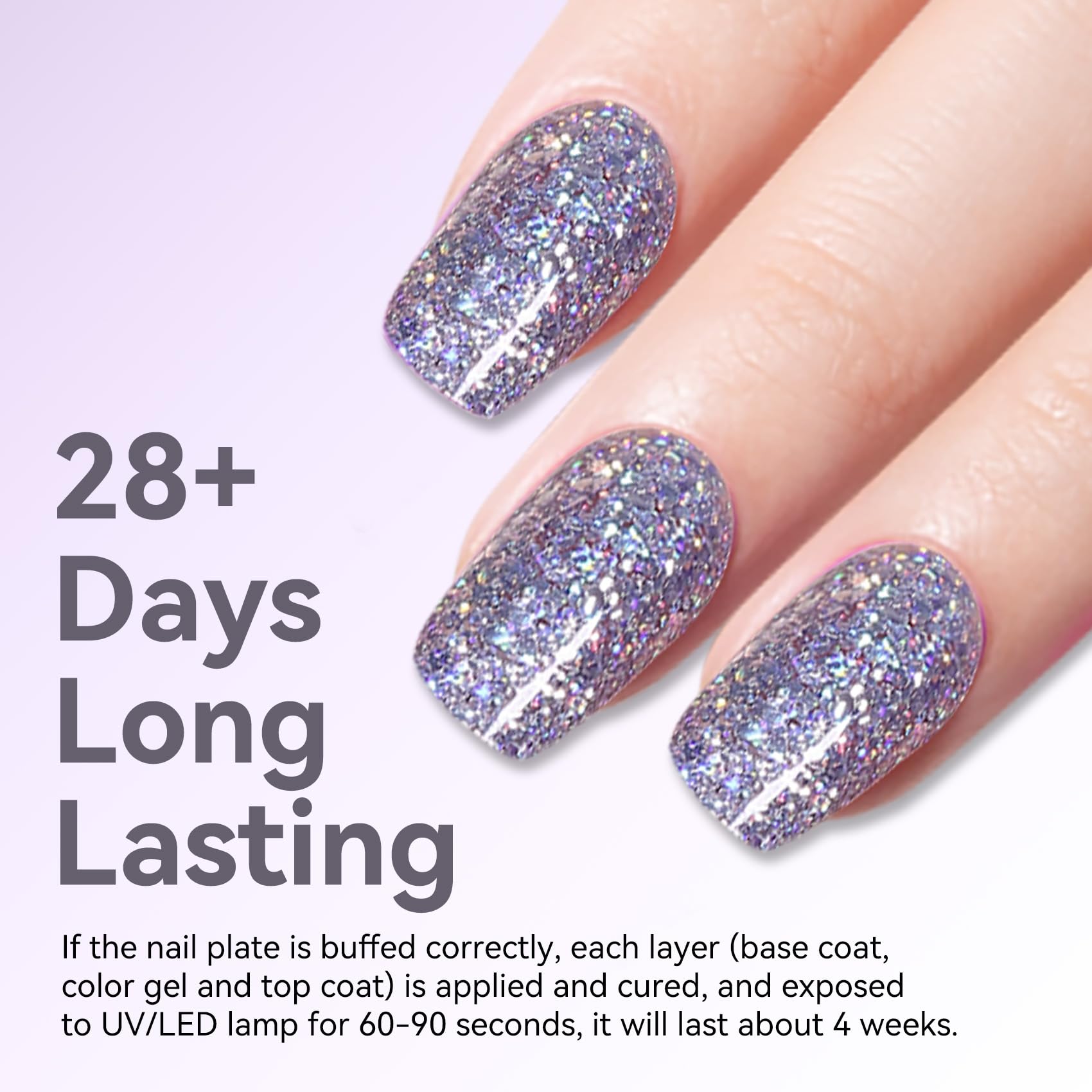 MEGIOR salon setup with lamp curing polish demonstrating long-lasting gel finish