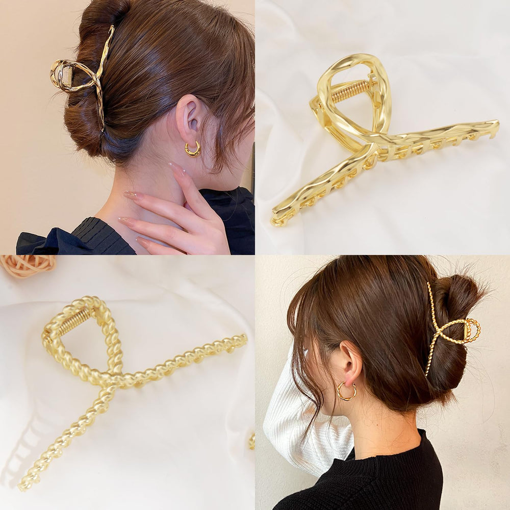 Mehayi clip securing long thick hair in an updo for reliable all-day hold