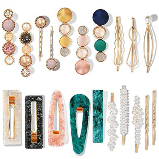 Mehayi front view of full 20-piece clip set showing variety and convenience