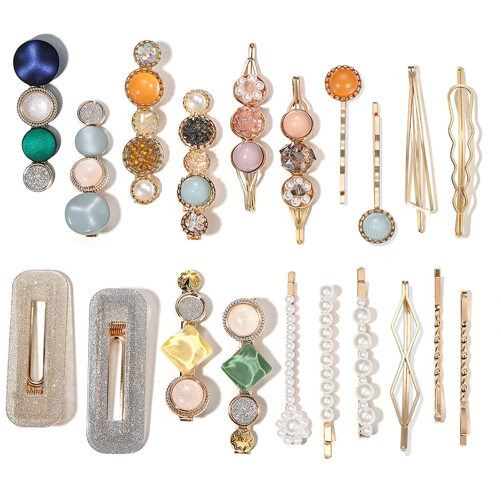 Mehayi front packaging showing elegant gold clips and assorted styles for gift-ready presentation
