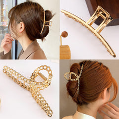 Mehayi pack of three metal clips laid out, offering durability and style