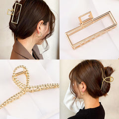 Mehayi side profile open clamp demonstrating wide hair capacity benefit