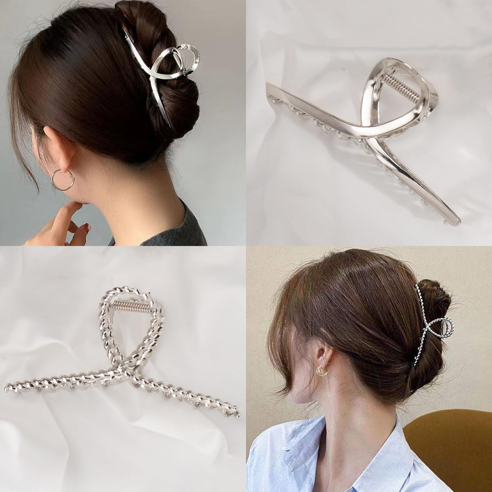 Mehayi side profile open jaw demonstrating wide grip for thick hair