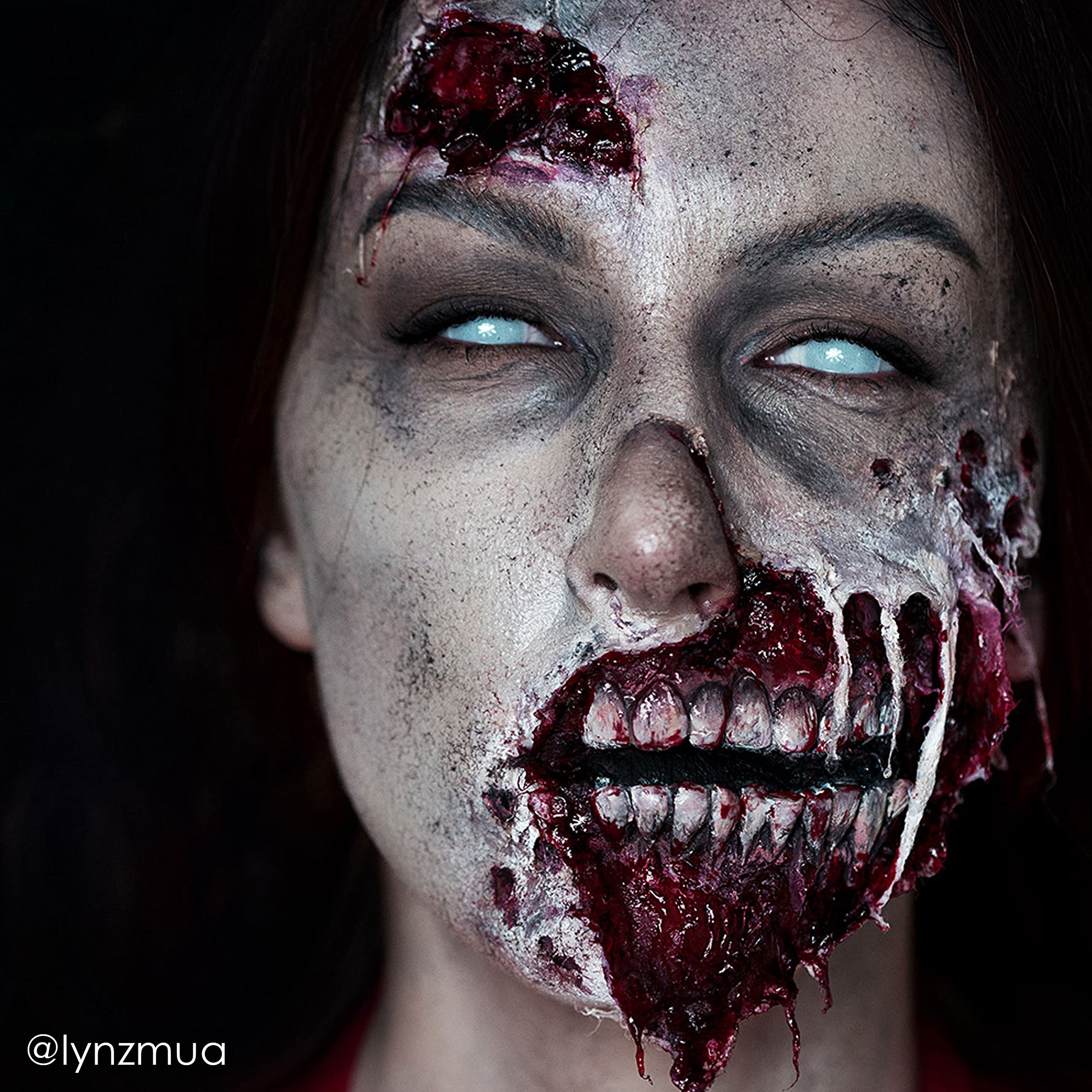 Mehron liquid latex securing a prosthetic appliance for reliable hold