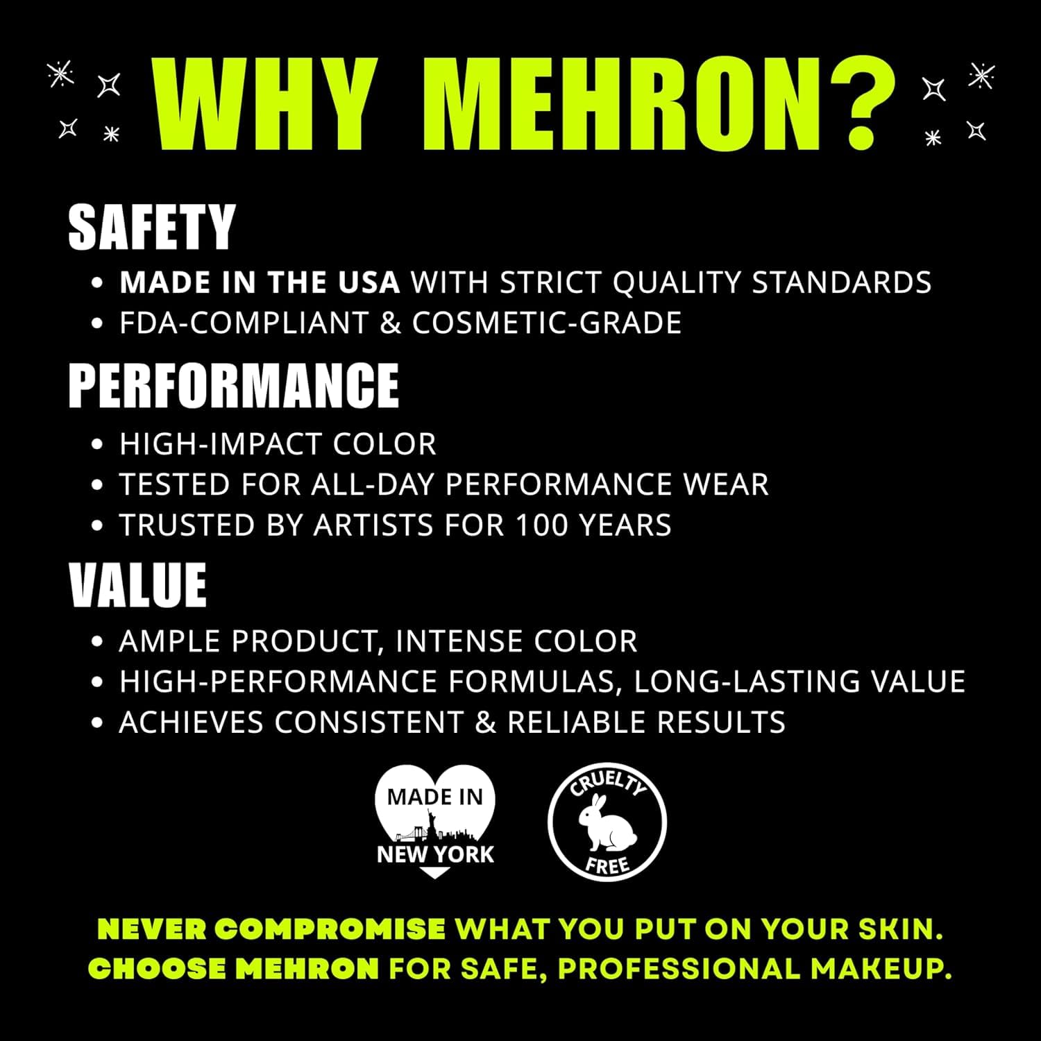 Mehron Paradise close-up texture of black paint showing smooth blendable finish