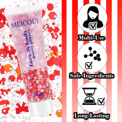 MEICOLY applied on cheek demonstrating precise placement and long-lasting wear