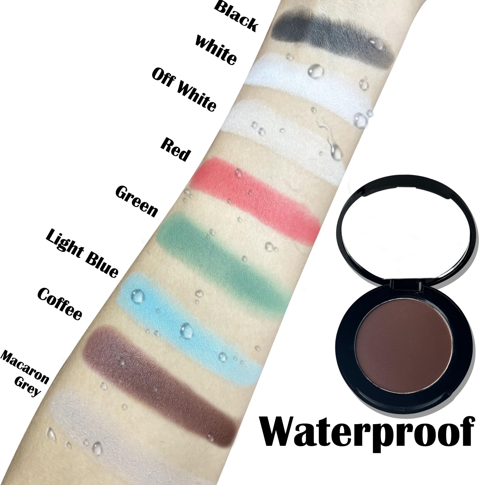 MEICOLY applying shade with included soft applicator for precise control